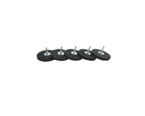 Set med rengöringsskivor 100 mm - 5 stycken - borranslutning