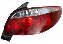 Set Achterlichten passend voor Peugeot 206 excl. CC/SW - Rood/Helder