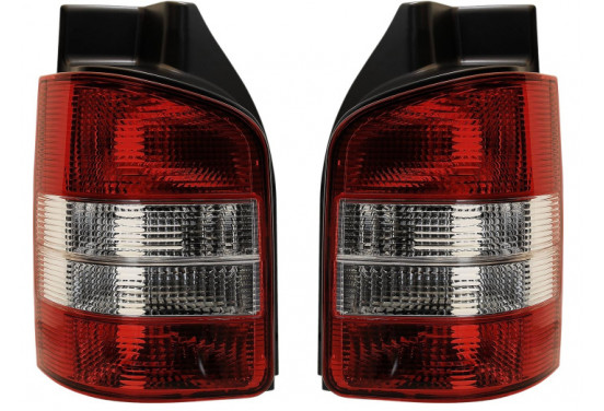 Set Achterlichten passend voor Volkswagen Transporter T5 2003-2015 - Rood/Wit DL VWR61 AutoStyle