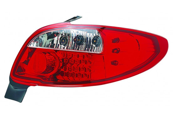 Set LED Achterlichten passend voor Peugeot 206 excl. CC/SW - Rood/Helder DL PER28L AutoStyle