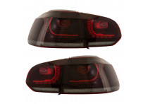 Set R-Look LED Achterlichten passend voor Volkswagen Golf VI 2008-2012 excl. Variant - Rood/Helder