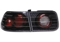 Set Achterlichten passend voor Honda Civic Coupe 1996-2001 - Zwart