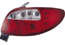 Set Achterlichten passend voor Peugeot 206 excl. CC/SW - Rood/Helder