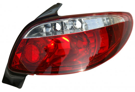 Set Achterlichten passend voor Peugeot 206 excl. CC/SW - Rood/Helder DL PER49 AutoStyle