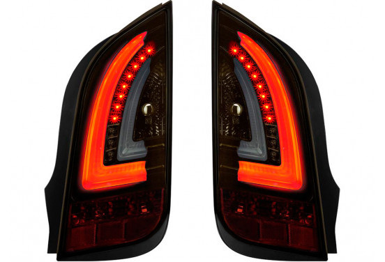 Set LED Achterlichten passend voor Volkswagen Up! & Skoda Citigo 2011- - Zwart/Smoke/Goud DL VWR99SG AutoStyle