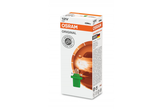 Osram B8.5d groen 12V 2W