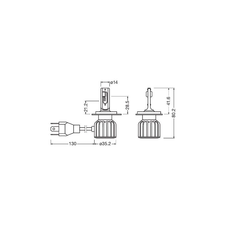 Osram LEDriving HL H4/H19, (2 stuks) | Winparts.nl - Autolampen