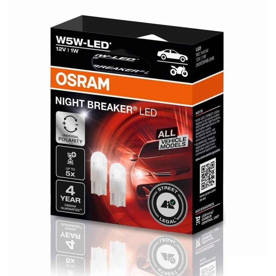 Osram Night Breaker Led Ducato 250 Osram Night Breaker 12V LED W5W - 2 stuks | Winparts.be - Autolampen