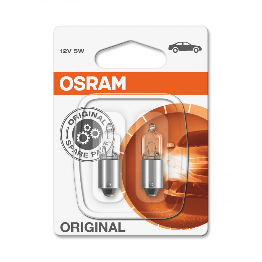 heerlijkheid Wanneer Leesbaarheid Osram Original 12V halogeen 5W BA9s - 2 stuks | Winparts.be - Autolampen