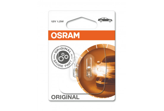 Osram Original 12V W1W T5 - 2 stuks