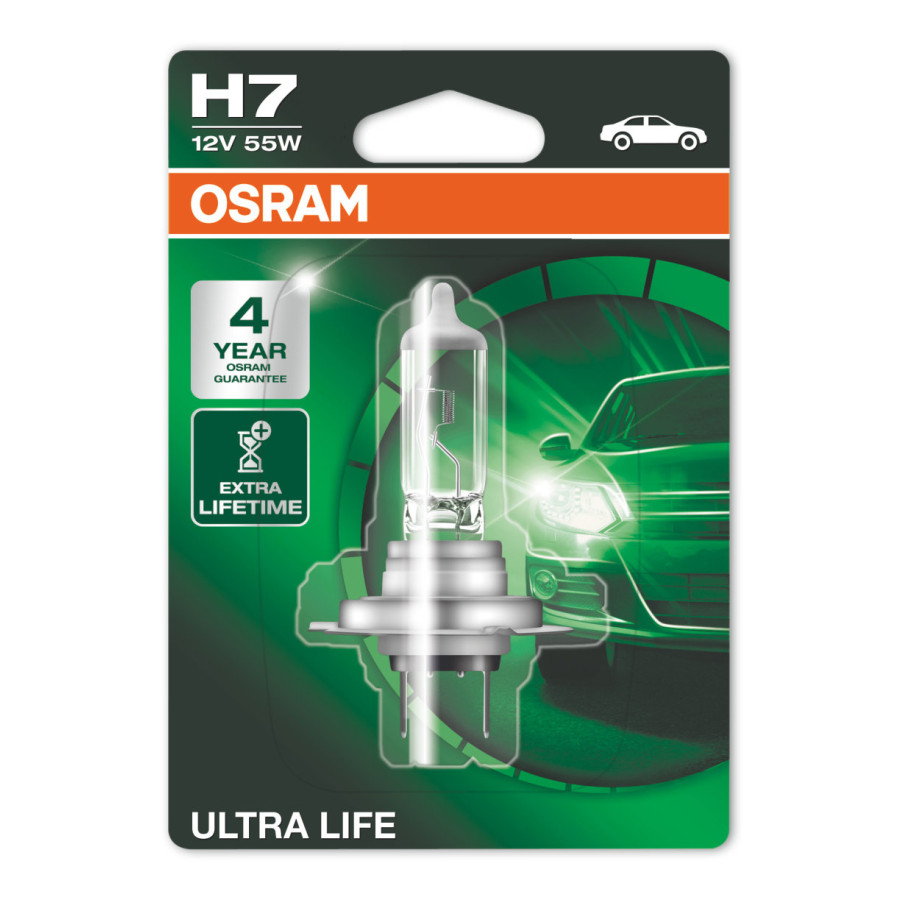 zonne Kunstmatig Promoten Osram Ultra Life 12V H7 55W | Winparts.be - Autolampen