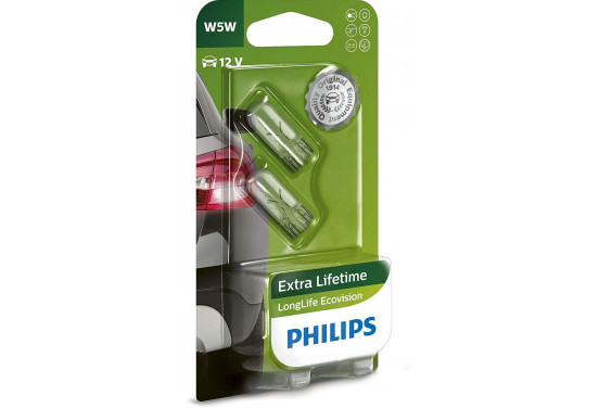 Philips 12961LLECOB2 W5W EcoVision 5W 12V - 2 stuks