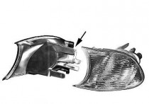 Knipperlicht rechts voor  tot '02 WIT zonder LAMPHOUDER