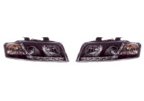 Set koplampen passend voor incl. DRL Audi A4 8E/B6 2001-2004 - Zwart