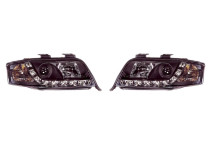 Set koplampen passend voor incl. DRL Audi A6 4B 2001-2004 - Zwart