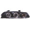 Set koplampen passend voor BMW 5-Serie E39 1996-2003 - Zwart - incl. Angel-Eyes, voorbeeld 2