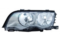 Koplamp links  ZILVER tot 8/'02 inclusief  stelmotor