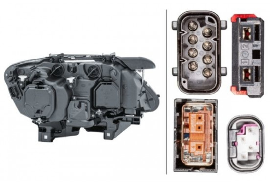 Koplamp links 1EL 009 043-411 Hella, afbeelding 3