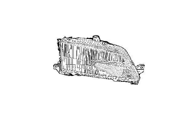 Koplamp links  Man.Verst. & ElektrischVerst. tot '97 4036941 Van Wezel, afbeelding 3