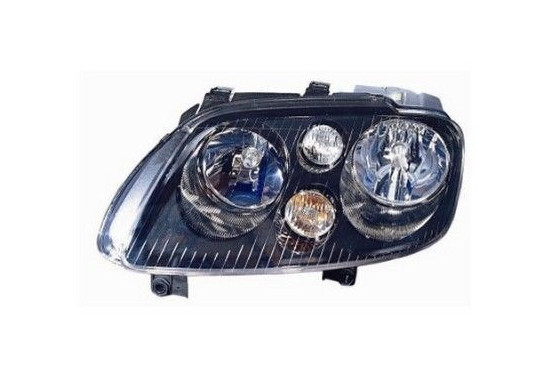 Koplamp links  met knipperlicht  2 X H7 Chrome/ZWART 5856963 Van Wezel, afbeelding 2