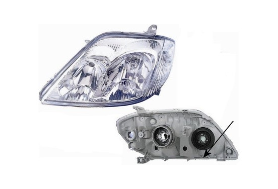 Koplamp links  met knipperlicht  4-deurs/ STATION  HB3+H7 5395961 Van Wezel, afbeelding 3