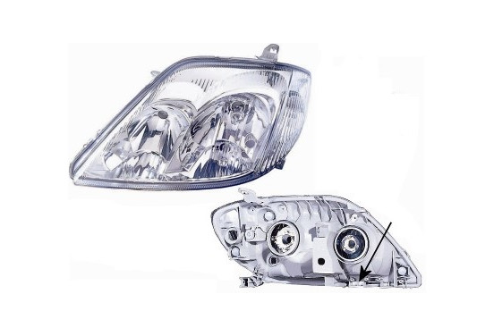 Koplamp links  met knipperlicht  4-deurs/STATION  HB3+H7 5395963 Van Wezel, afbeelding 2