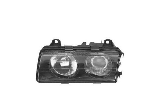 Koplamp links  Tot 9/94 NIET COMPACT  H1+H1 0640961 Van Wezel