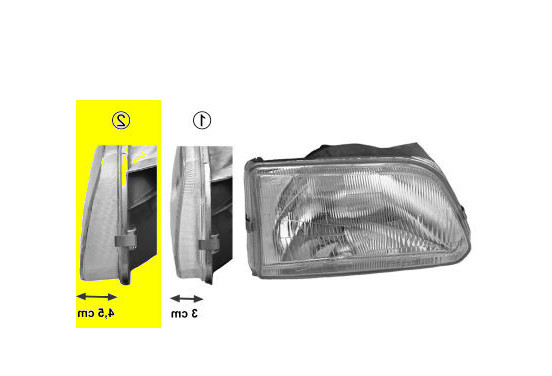 Koplamp rechts 5322944 Van Wezel