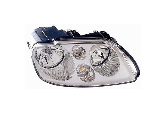 Koplamp rechts met knipperlicht  2 X H7 Chrome met motor 5856962 Van Wezel