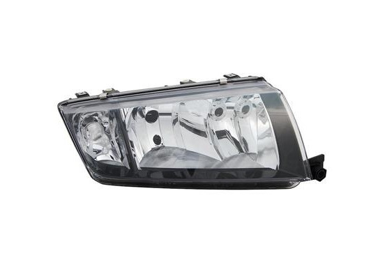 Koplamp rechts met knipperlicht  H7 + H3  ZWART 7625964 Van Wezel