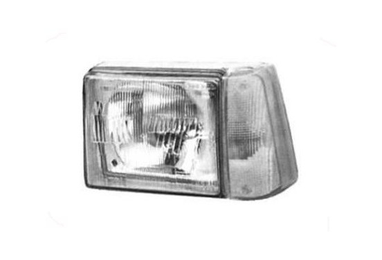 Koplamp rechts vanaf '86 WITTE KNIPPERLICHT 1708958 Van Wezel, afbeelding 2