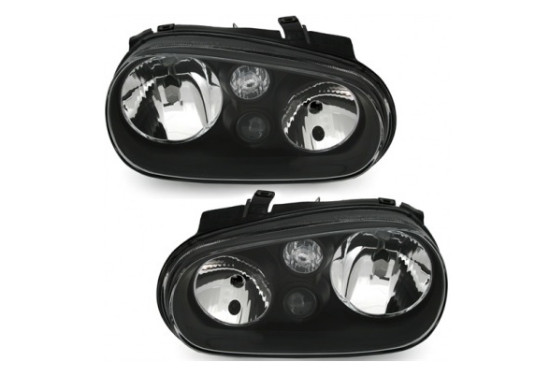 Koplampen passend voor Volkswagen Golf IV Black 97-03 inclusief mistlampen 2213280 Diederichs