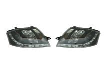 Set koplampen DRL-Look passend voor Audi TT 8N 1999-2005 - Zwart