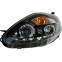 Set koplampen DRL-Look passend voor Fiat Grande Punto 2005-2008 - Zwart, voorbeeld 2