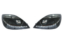 Set koplampen DRL-Look passend voor Ford Fiesta VI 2002-2008 - Zwart