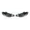 Set koplampen DRL-Look passend voor Peugeot 206 1998- incl. GTi - Zwart