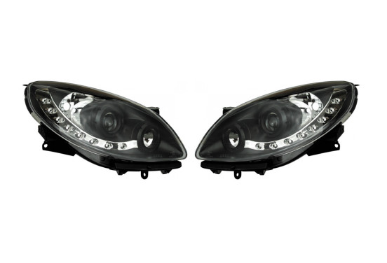 Set koplampen DRL-Look passend voor Renault Twingo II 2007-2012 - Zwart
