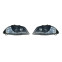 Set koplampen DRL-Look passend voor Seat Ibiza/Cordoba 6L 2002-2008 - Zwart