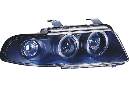 Set koplampen passend voor Audi A4 B5 1995-1998 - Zwart - incl. Knipperlichten & Angel-Eyes, afbeelding 2
