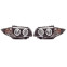 Set koplampen passend voor BMW 1-Serie E81/E87 2004-2011 - Zwart - incl. Angel-Eyes