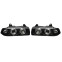 Set koplampen passend voor BMW 3-Serie E36 Sedan/Touring - Zwart - incl. Knipperlichten & Angel-Eyes