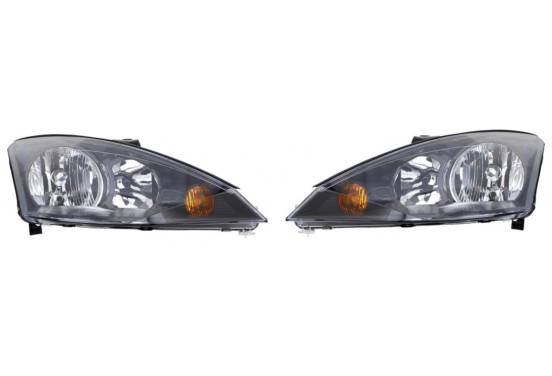 Set koplampen passend voor Ford Focus I Facelift 2001-2004 - Zwart/Helder