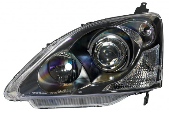 Set koplampen passend voor Honda Civic HB 2001-2005 - Zwart, afbeelding 2