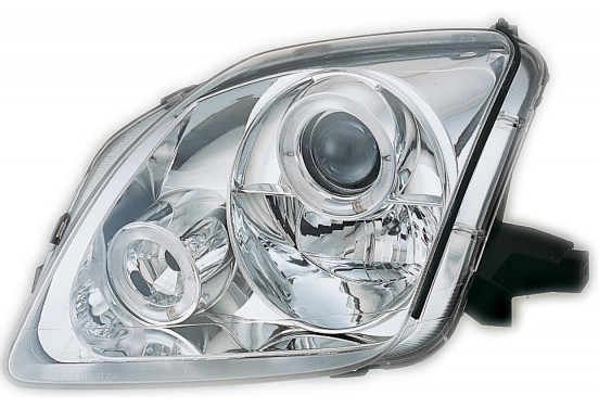 Set koplampen passend voor Honda Prelude 1997-2001 - Chroom - incl. Angel-Eyes, afbeelding 2