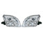 Set koplampen passend voor Honda Prelude 1997-2001 - Chroom - incl. Angel-Eyes