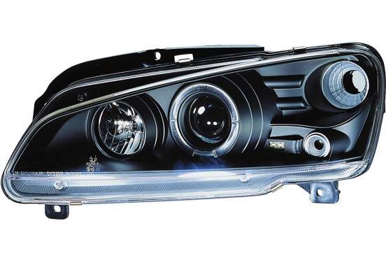 Set koplampen passend voor Peugeot 106 1996- - Zwart - incl. Angel-Eyes & Knipperlichten, afbeelding 2