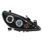 Set koplampen passend voor Peugeot 307 2001-2005 - Zwart - incl. Angel-Eyes, voorbeeld 2