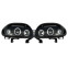 Set koplampen passend voor Renault Clio II 1998-2001 - Zwart - incl. Angel-Eyes