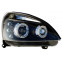 Set koplampen passend voor Renault Clio II Facelift 2001-2005 - Zwart - incl. Angel-Eyes, voorbeeld 2