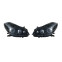 Set koplampen passend voor Renault Clio III 2005-2007 - Zwart - incl. Angel-Eyes